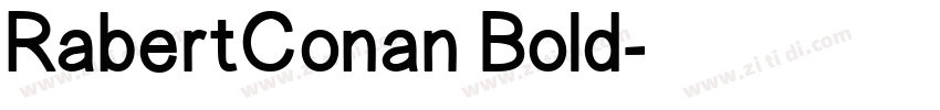 RabertConan Bold字体转换
